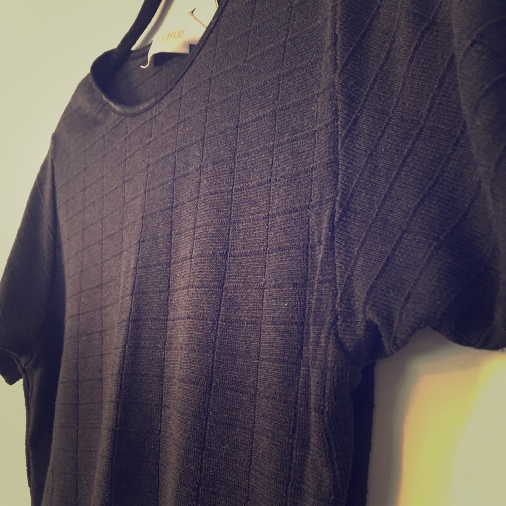 Vintage Black Christie & Jill knit crop top Size S